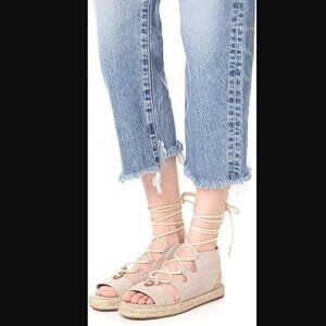 Michael Michael Kors McKenna Lace-Up Espadrille Sandals 7